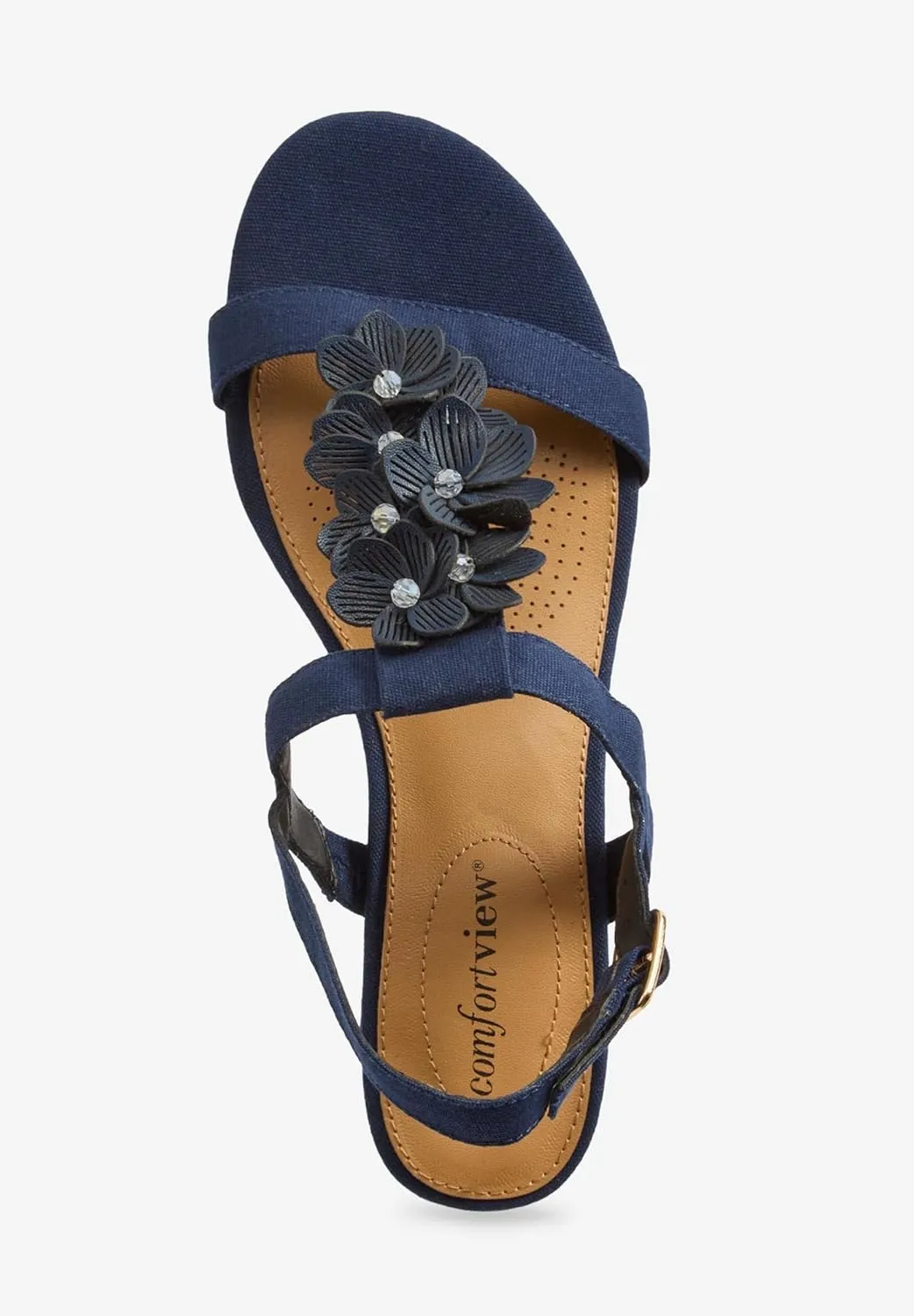 Comfortview Women's Wide Width The Carina Slingback