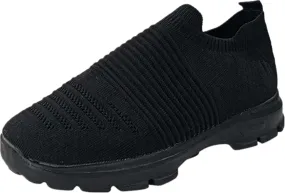 Lausiuoe Slip On Sneakers Women Wide Width Walking Tennis Shoes Running Casual Comfortable Mesh Athletic Gym Sock Shoes