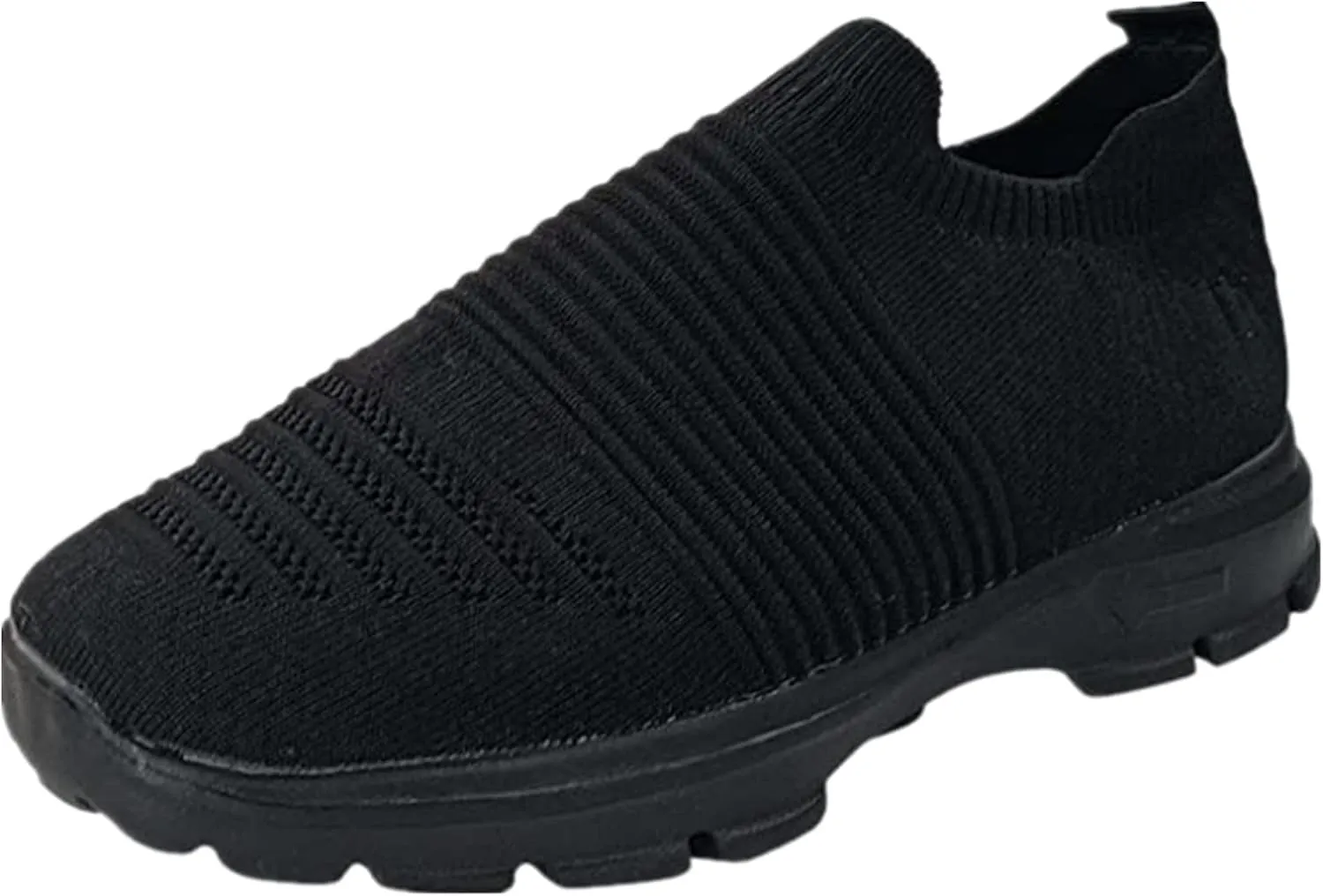 Lausiuoe Slip On Sneakers Women Wide Width Walking Tennis Shoes Running Casual Comfortable Mesh Athletic Gym Sock Shoes