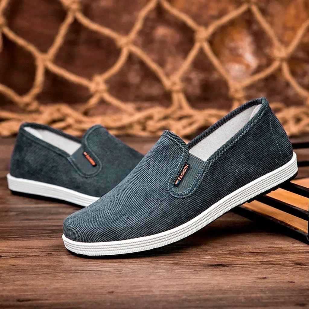 Men Slip On Sneaker Wide Width Orthopedic Shoes with Arch Support Comfortable Lightweight Breathable Casual Sneaker