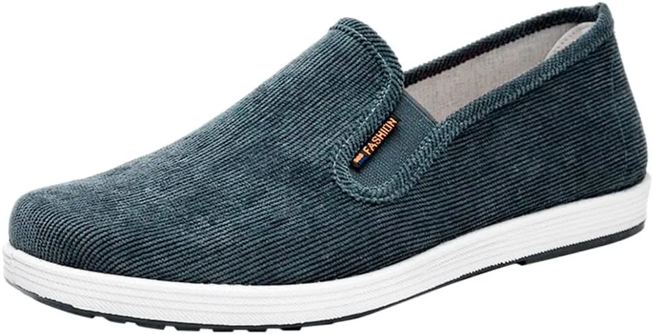 Men Slip On Sneaker Wide Width Orthopedic Shoes with Arch Support Comfortable Lightweight Breathable Casual Sneaker