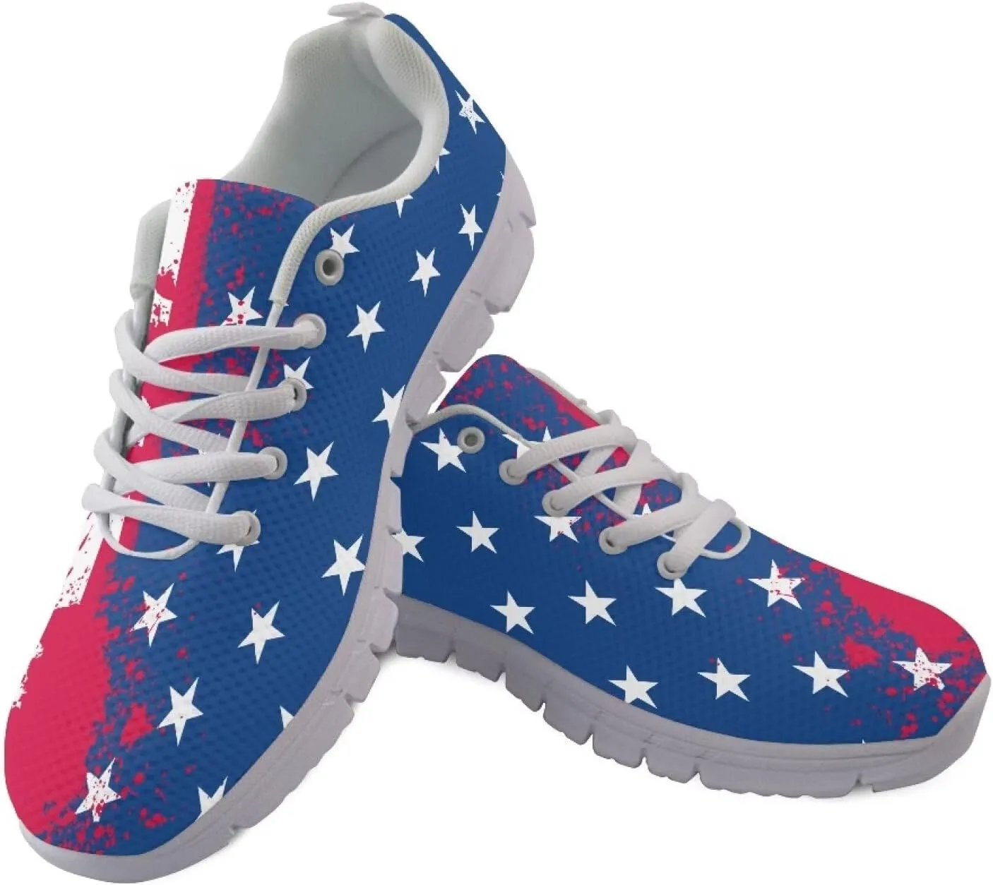 Women Fashion Sneaker Lace-Up Jogger Running Shoe Casual Walking Sneaker
