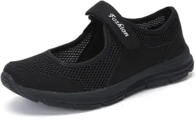 Women's Fashion Sneaker Mesh Slip On Black Non Slip Shoes for Women Comfortable Casual Womens Shoes Women's Leopard Loafers Cheap Sneakers for Women