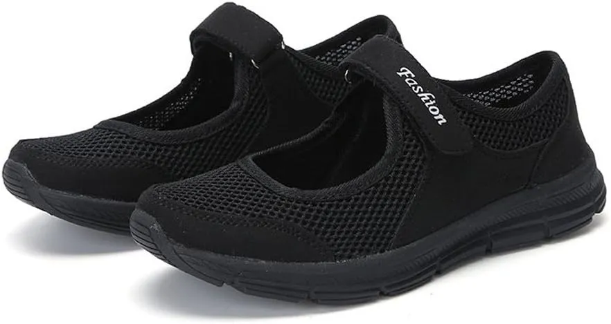 Women's Fashion Sneaker Mesh Slip On Black Non Slip Shoes for Women Comfortable Casual Womens Shoes Women's Leopard Loafers Cheap Sneakers for Women