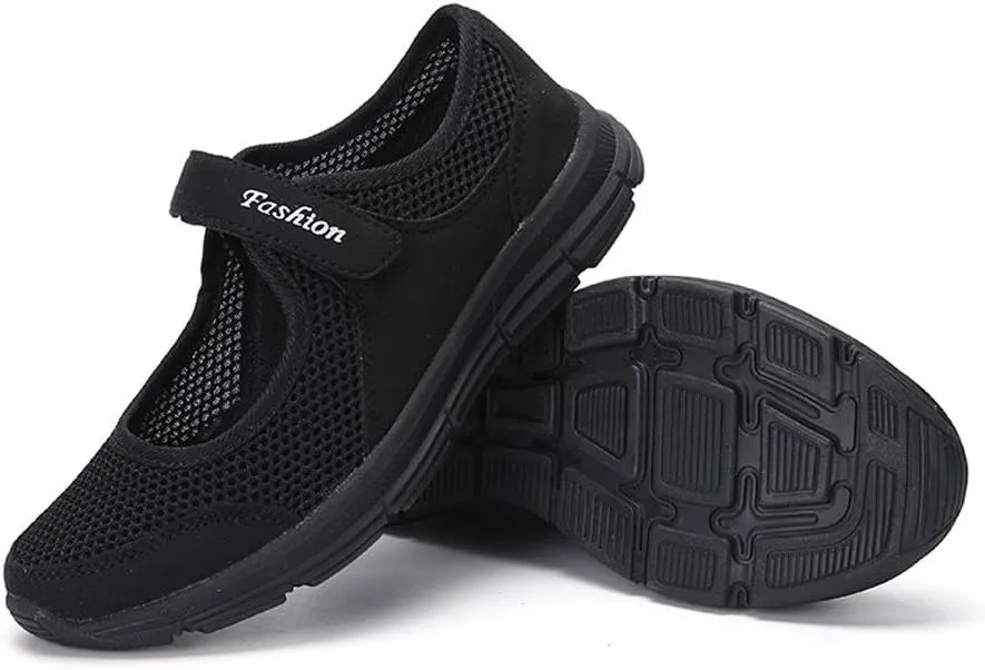Women's Fashion Sneaker Mesh Slip On Black Non Slip Shoes for Women Comfortable Casual Womens Shoes Women's Leopard Loafers Cheap Sneakers for Women