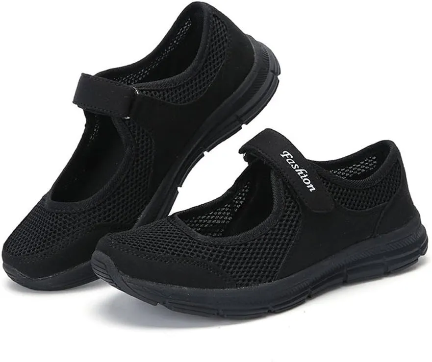 Women's Fashion Sneaker Mesh Slip On Black Non Slip Shoes for Women Comfortable Casual Womens Shoes Women's Leopard Loafers Cheap Sneakers for Women