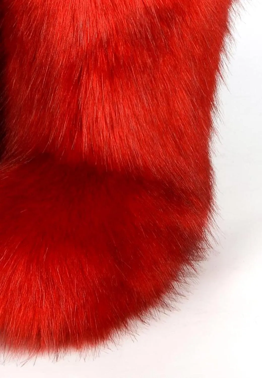 Women's Fluffy Furry Snow Boots Faux Fur Mid-Calf Flat Booties